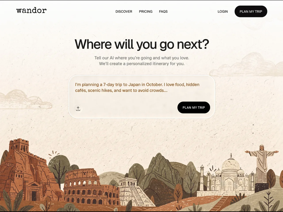 “ai trip planner”｜来源 MotionSites｜原分类 网站