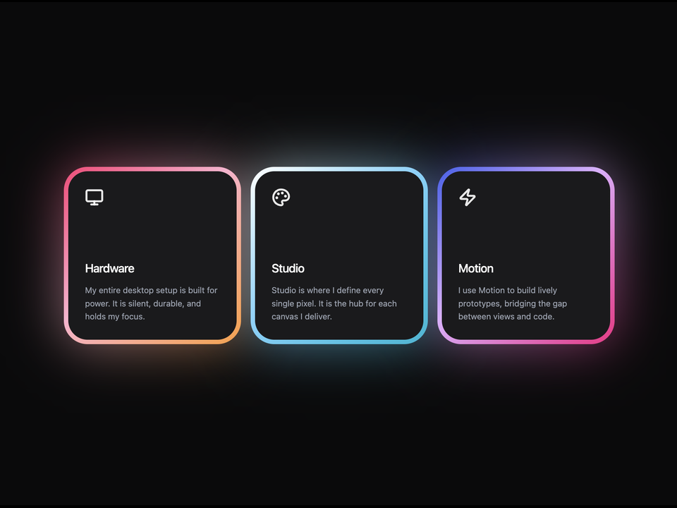 “Glow Features”｜来源 MotionSites｜原分类 网站